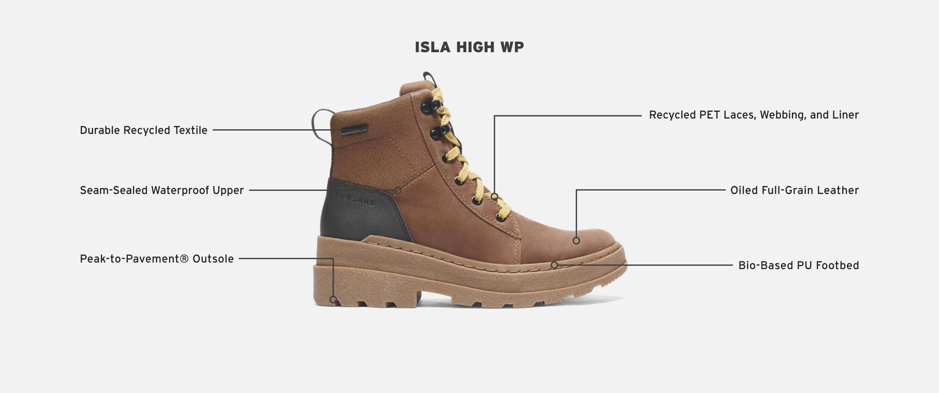 Shop the Isla High WP in toffee