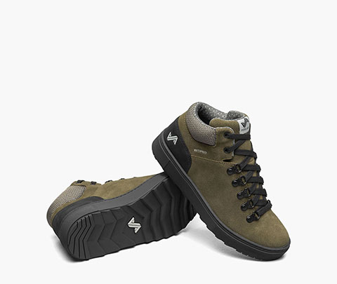 Lucie Mid Women's Waterproof Outdoor Sneaker Boot in Black/Olive for $175.00