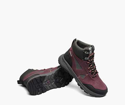 Wild Sky High Women's Waterproof Hiking Sneaker Boot in Plum Multi for $185.00